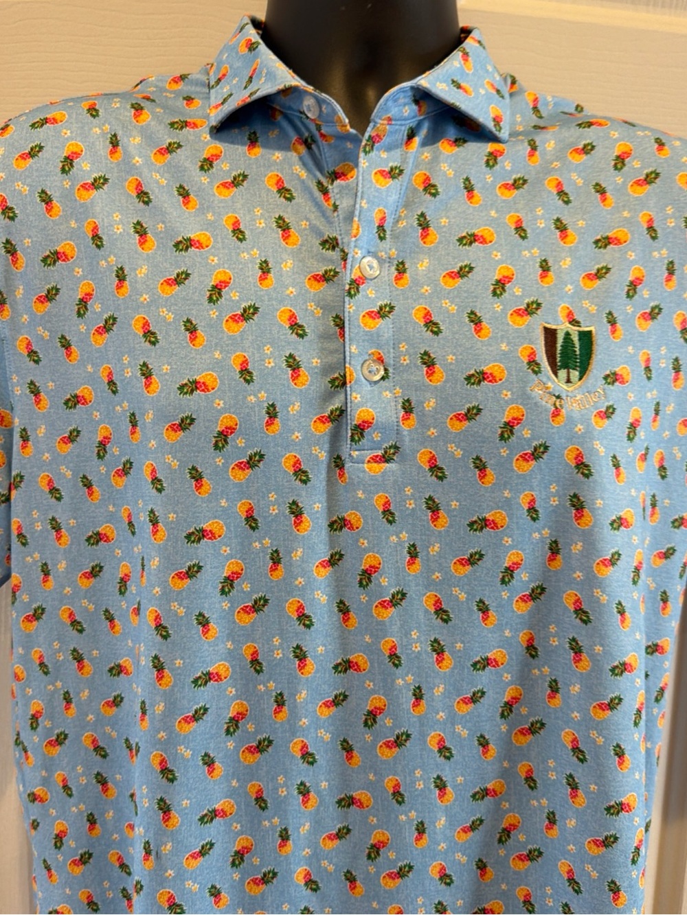 Johnnie-O Pine Valley Golf Club Pineapple-Print golf Medium UPF 50